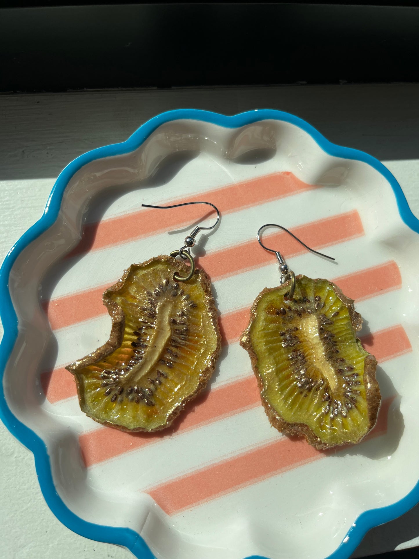 Real Kiwi Earrings