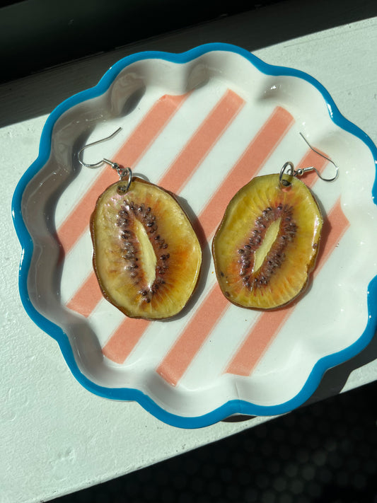 Real Kiwi Earrings