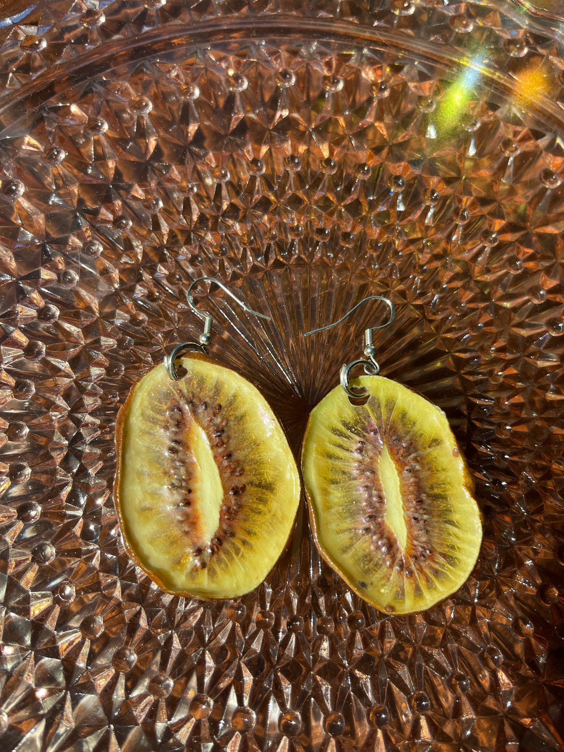 Real Kiwi Earrings Totally Gabular Real Kiwi Earrings Totally Gabular