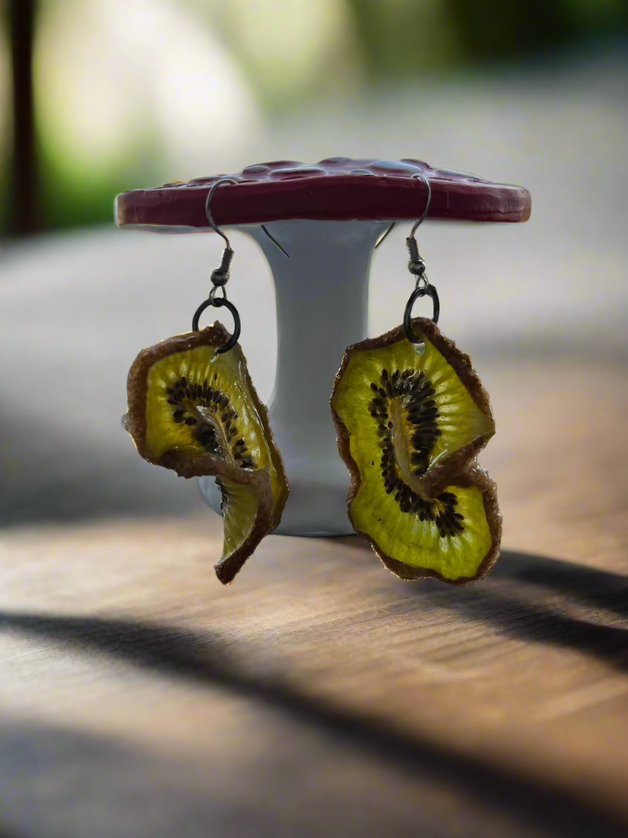 Real Kiwi Earrings